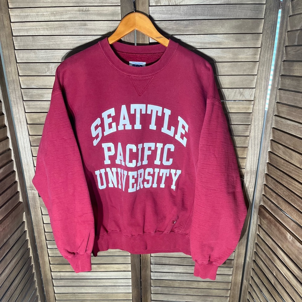 Vinatge Seattle Pacific University Russell Athletic Crewneck